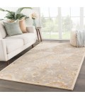 Jaipur Living Abers Handmade Floral Gray/ Beige Round Area Rug (10'X10')