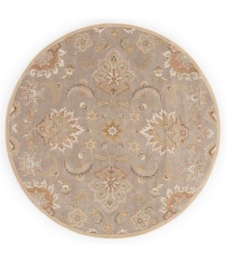 Jaipur Living Abers Handmade Floral Gray/ Beige Round My14 Area Rug 10 ft. X 10 ft. Round
