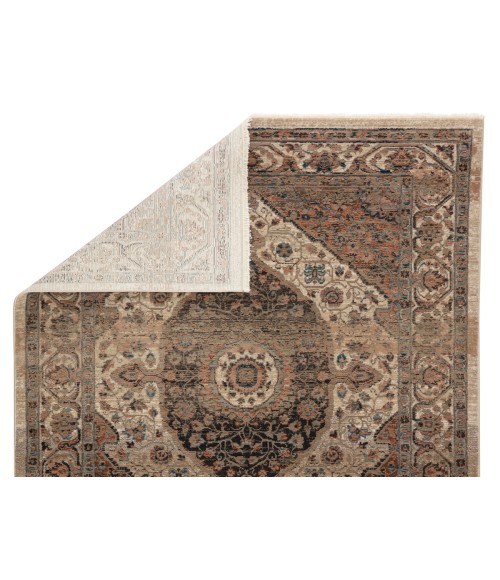 Vibe by Jaipur Living Irenea Medallion Tan/ Ivory Runner Rug (2'6"X12')