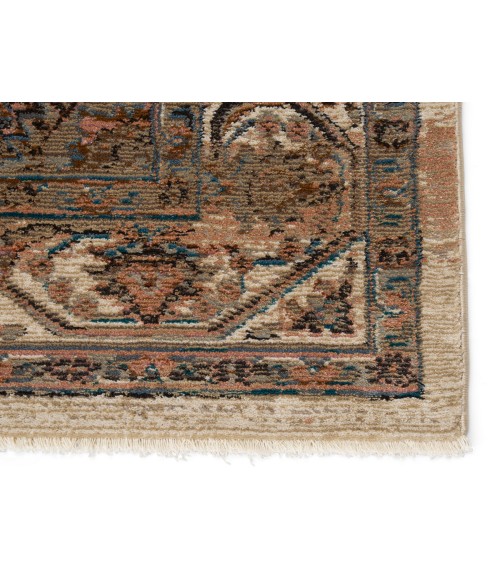 Vibe by Jaipur Living Irenea Medallion Tan/ Ivory Runner Rug (2'6"X12')