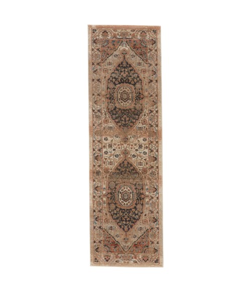 Vibe by Jaipur Living Irenea Medallion Tan/ Ivory Runner Rug (2'6"X8')
