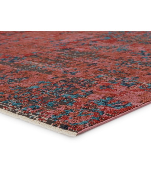 Myriad Area Rug Vibe by Jaipur Living Ezlyn Abstract Red/ Teal Area Rug (5'X7'6")