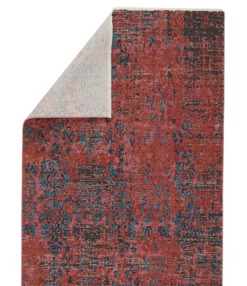 Myriad Area Rug Vibe by Jaipur Living Ezlyn Abstract Red/ Teal Area Rug (5'X7'6")