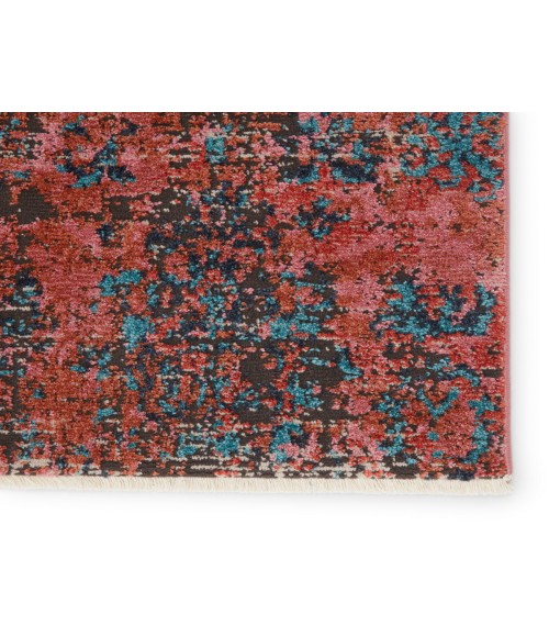 Myriad Area Rug Vibe by Jaipur Living Ezlyn Abstract Red/ Teal Area Rug (5'X7'6")