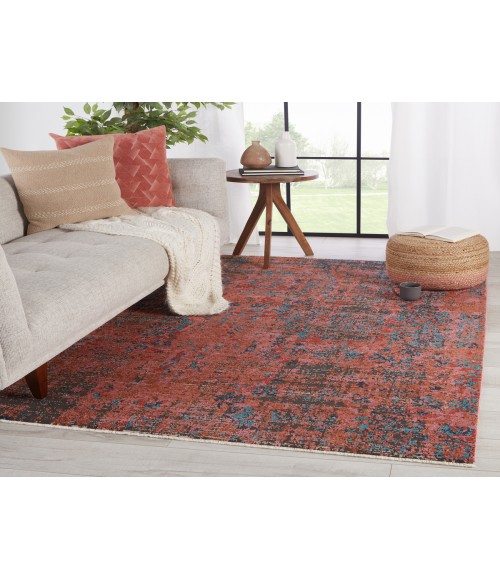 Myriad Area Rug Vibe by Jaipur Living Ezlyn Abstract Red/ Teal Area Rug (5'X7'6")