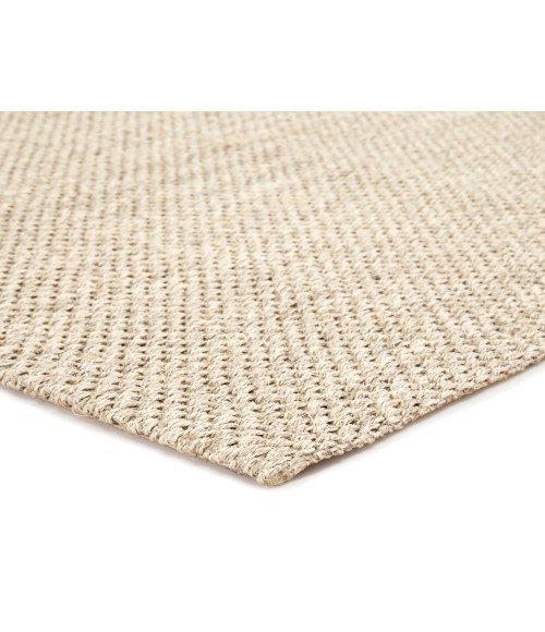 NAS07 Naples Rug Jaipur Living Naples Natural Solid White/ Taupe Runner Rug 3'X12'