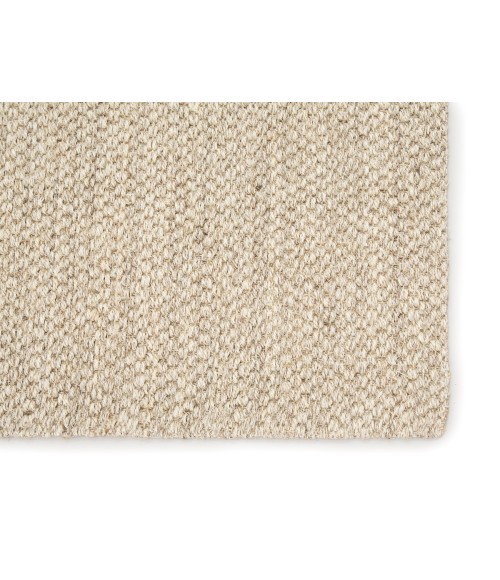 NAS07 Naples Rug Jaipur Living Naples Natural Solid White/ Taupe Runner Rug 3'X12'