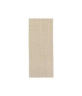 NAS07 Naples Rug Jaipur Living Naples Natural Solid White/ Taupe Runner Rug 3'X12'