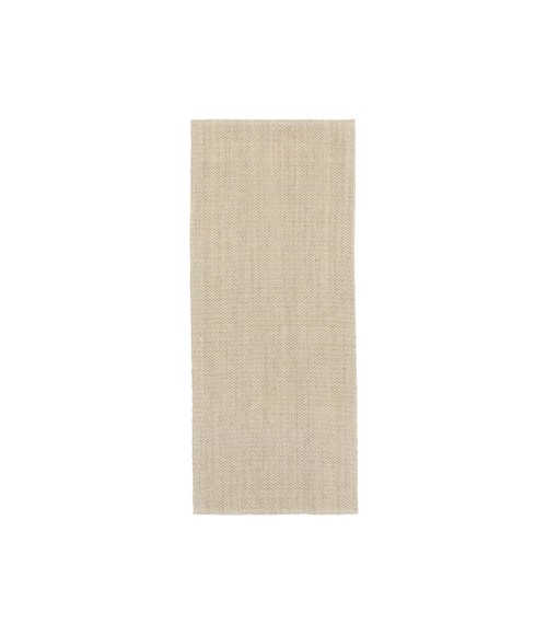 NAS07 Naples Rug Jaipur Living Naples Natural Solid White/ Taupe Runner Rug 3'X12'