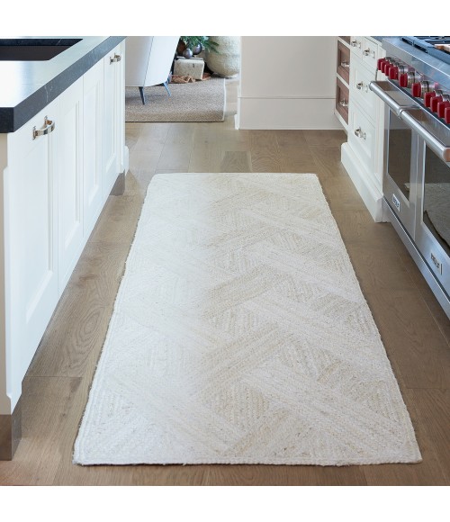 NAT35 Vero Rug Jaipur Living Vero Natural Trellis Ivory Round Area Rug 8' RND