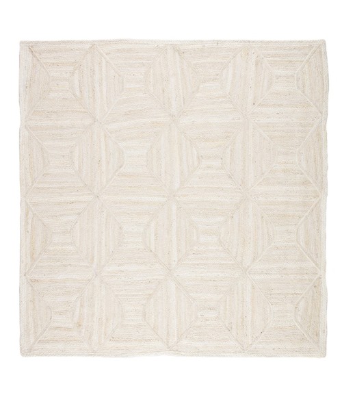 Naturals Tobago Area Rug Jaipur Living Sisal Bow Natural Trellis Ivory/ Beige Square Area Rug (8'X8')