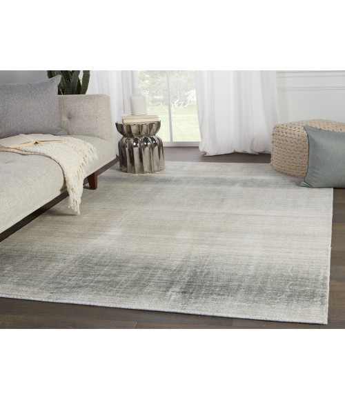Barclay Butera by Jaipur Living Bayshores Handmade Ombre Gray/ Beige Area Rug (9'X12')