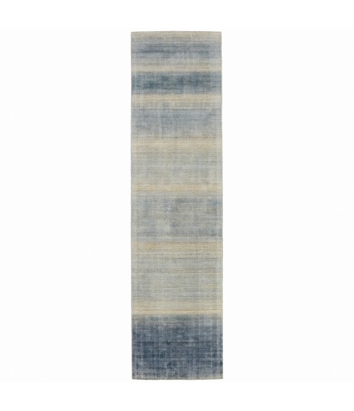 NBB04 Bayshores Rug Barclay Butera by Jaipur Living Bayshores Handmade Ombre Blue/ Beige Runner Rug 3'X12'