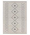 NDN01 Taos Rug Vibe by Jaipur Living Taos Tribal Cream/ Dark Slate Area Rug 5'3"X7'
