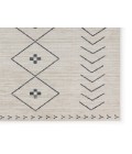 NDN01 Taos Rug Vibe by Jaipur Living Taos Tribal Cream/ Dark Slate Area Rug 5'3"X7'