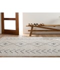 NDN01 Taos Rug Vibe by Jaipur Living Taos Tribal Cream/ Dark Slate Area Rug 5'3"X7'