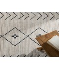 NDN01 Taos Rug Vibe by Jaipur Living Taos Tribal Cream/ Dark Slate Area Rug 5'3"X7'