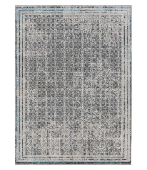 Vibe by Jaipur Living Allora Trellis Light Gray/ Blue Area Rug 4'X6'