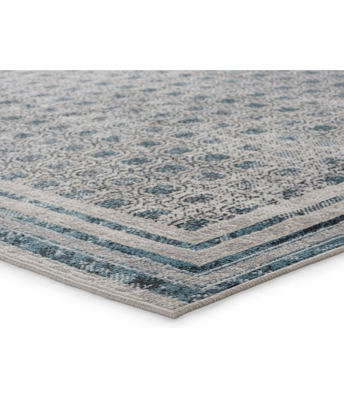 Vibe by Jaipur Living Allora Trellis Light Gray/ Blue Area Rug 4'X6'