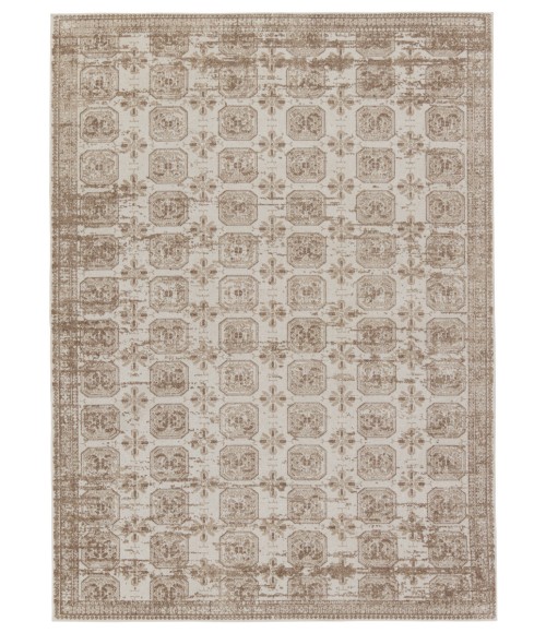 NDN05 Milea Rug Vibe by Jaipur Living Milea Trellis Tan/ Cream Area Rug 4'X6'