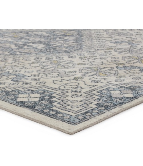 Vibe by Jaipur Living Yucca Medallion Cream/ Blue Area Rug 6'7"X9'6"