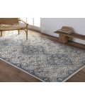Vibe by Jaipur Living Yucca Medallion Cream/ Blue Area Rug 6'7"X9'6"