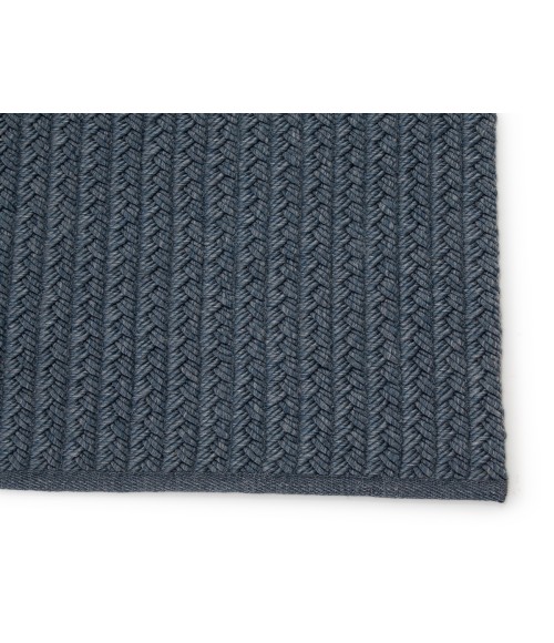 Jaipur Living Iver Indoor/ Outdoor Solid Blue/ Gray Area Rug 12'X15'