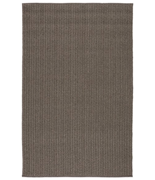 Jaipur Living Iver Indoor/ Outdoor Solid Gray/ Taupe Area Rug (7'6"X9'6")