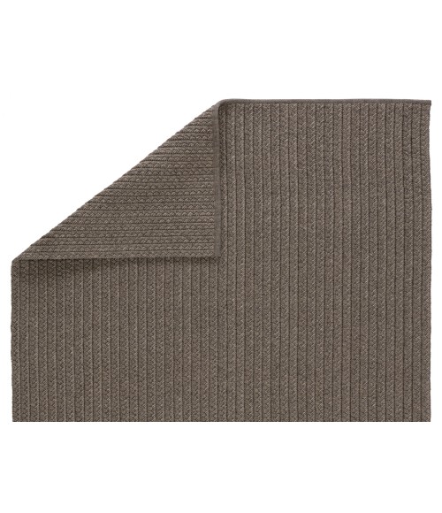 Jaipur Living Iver Indoor/ Outdoor Solid Gray/ Taupe Area Rug (7'6"X9'6")