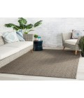 Jaipur Living Iver Indoor/ Outdoor Solid Gray/ Taupe Area Rug (7'6"X9'6")