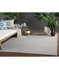 Nirvana Area Rug Jaipur Living Foster Indoor/ Outdoor Trellis Gray/ White Area Rug (7'6"X9'6")