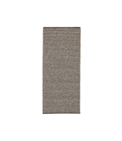 NIR02 Foster Rug Jaipur Living Foster Indoor/ Outdoor Trellis Gray/ White Runner Rug 3'X12'