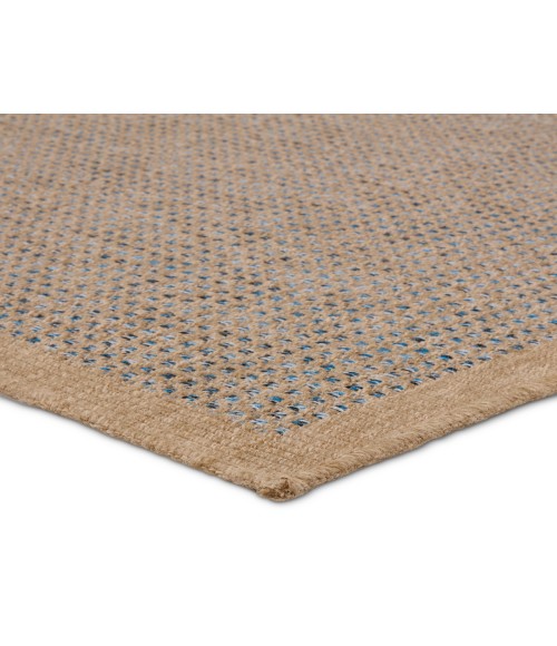 Vibe by Jaipur Living Kidal Indoor/Outdoor Solid Brown/ Blue Area Rug 2'X3'