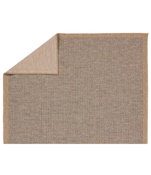 Vibe by Jaipur Living Kidal Indoor/Outdoor Solid Brown/ Blue Area Rug 2'X3'