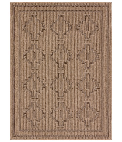 NMB04 Adrar Rug Vibe by Jaipur Living Adrar Indoor/Outdoor Tribal Brown/ Black Area Rug 9'X12'