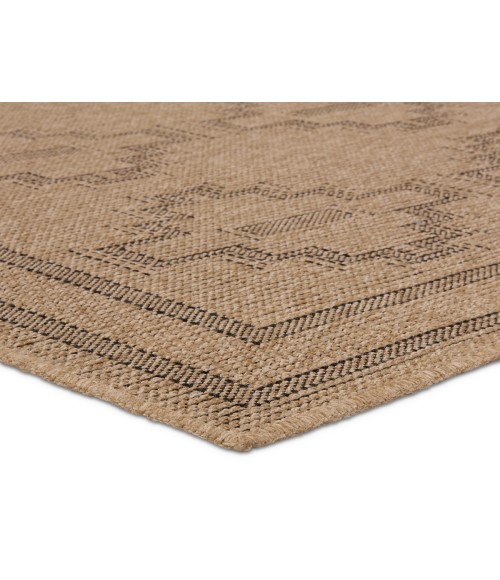 NMB04 Adrar Rug Vibe by Jaipur Living Adrar Indoor/Outdoor Tribal Brown/ Black Area Rug 9'X12'