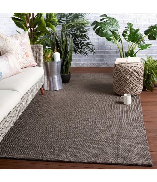 Jaipur Living Kawela Indoor/ Outdoor Solid Gray Area Rug (4'X6')