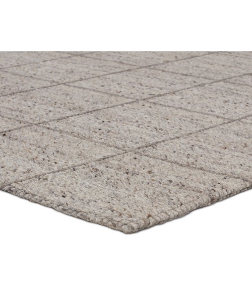 Jaipur Living Club Handmade Striped Gray/ Taupe Area Rug 10'X14'