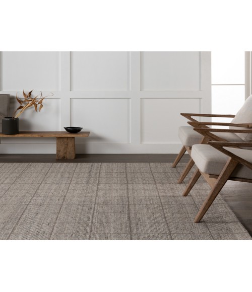 Jaipur Living Club Handmade Striped Gray/ Taupe Area Rug 10'X14'