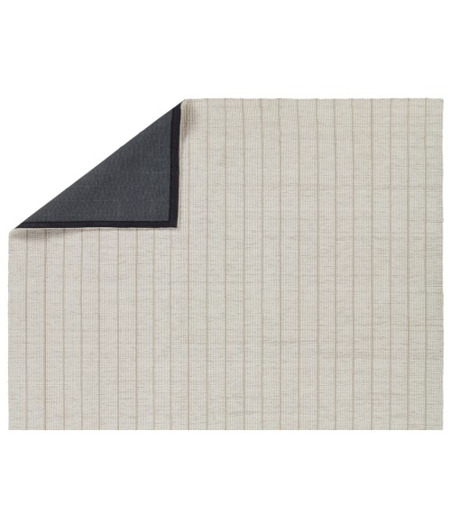 OBB02 Highgate Rug Jaipur Living Highgate Handmade Striped Cream/ Light brown Area Rug 5'X8'