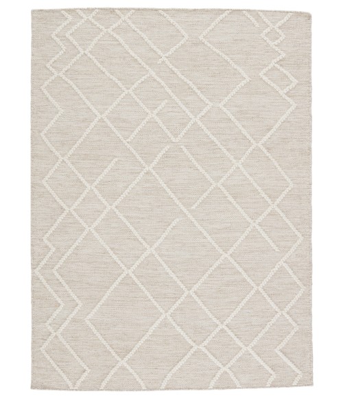 Jaipur Living Moab Natural Geometric Light Gray/ Ivory Area Rug (5'X8')