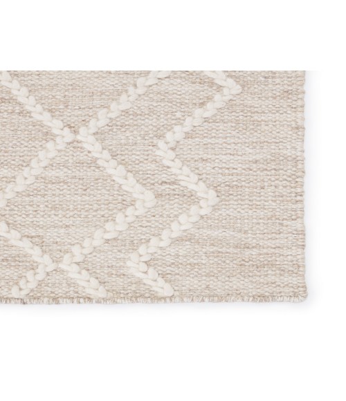 Jaipur Living Moab Natural Geometric Light Gray/ Ivory Area Rug (5'X8')