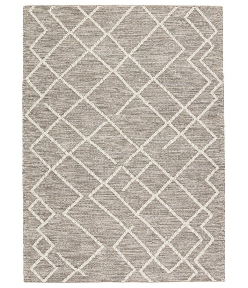 Jaipur Living Moab Natural Geometric Gray/ Ivory Area Rug (5'X8')