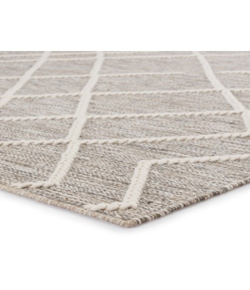 Jaipur Living Moab Natural Geometric Gray/ Ivory Area Rug (5'X8')
