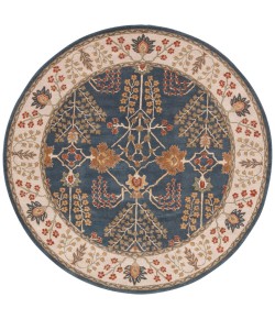 Jaipur Living Poeme Chambery PM82 Blue/Multicolor 8 ft. X 8 ft. Round Rug