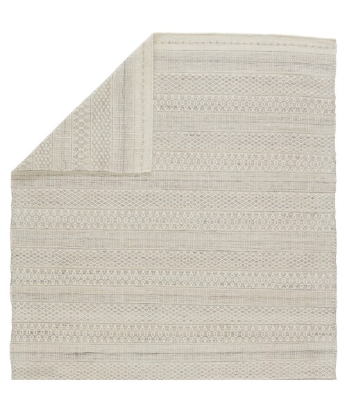 Jaipur Living Lenna Indoor/ Outdoor Tribal Cream/ Light Gray Area Rug 9'X12'