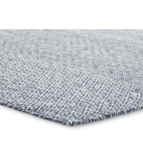 Jaipur Living Glace Handmade Geometric Dark Blue/ Ivory Area Rug (8'10"X11'9")