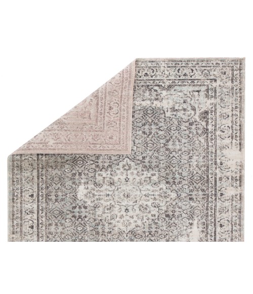 POLARIS RUG Jaipur Living Langley Indoor/ Outdoor Medallion Gray/ Blue Runner Rug (2 8"X10 )