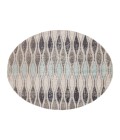POLARIS RUG Jaipur Living Norwich Indoor/ Outdoor Geometric Gray/ Blue Round Area Rug (8 X8 )