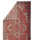Polaris Area Rug Jaipur Living Leighton Indoor/ Outdoor Medallion Red/ Blue Round Area Rug (7'10"X7'10")